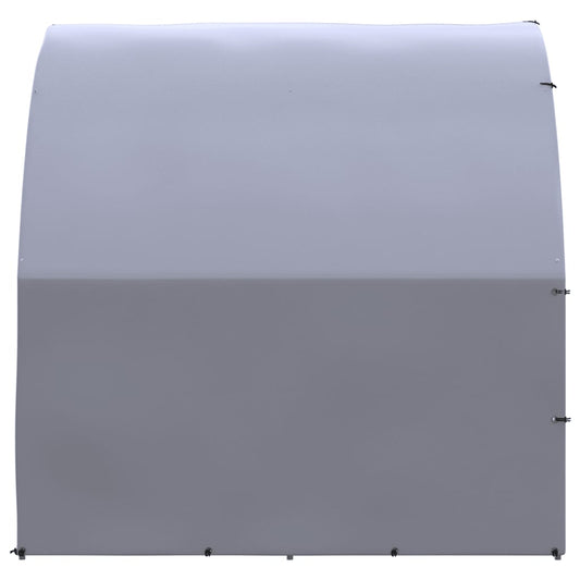 vidaXL Outdoor Chicken Coop 9.8'x26.2'x6.6' Galvanized Steel
