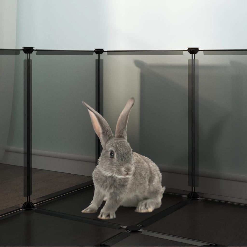 vidaXL Small Animal Cage DIY Small Animal House Rabbit Hutch PP and Steel