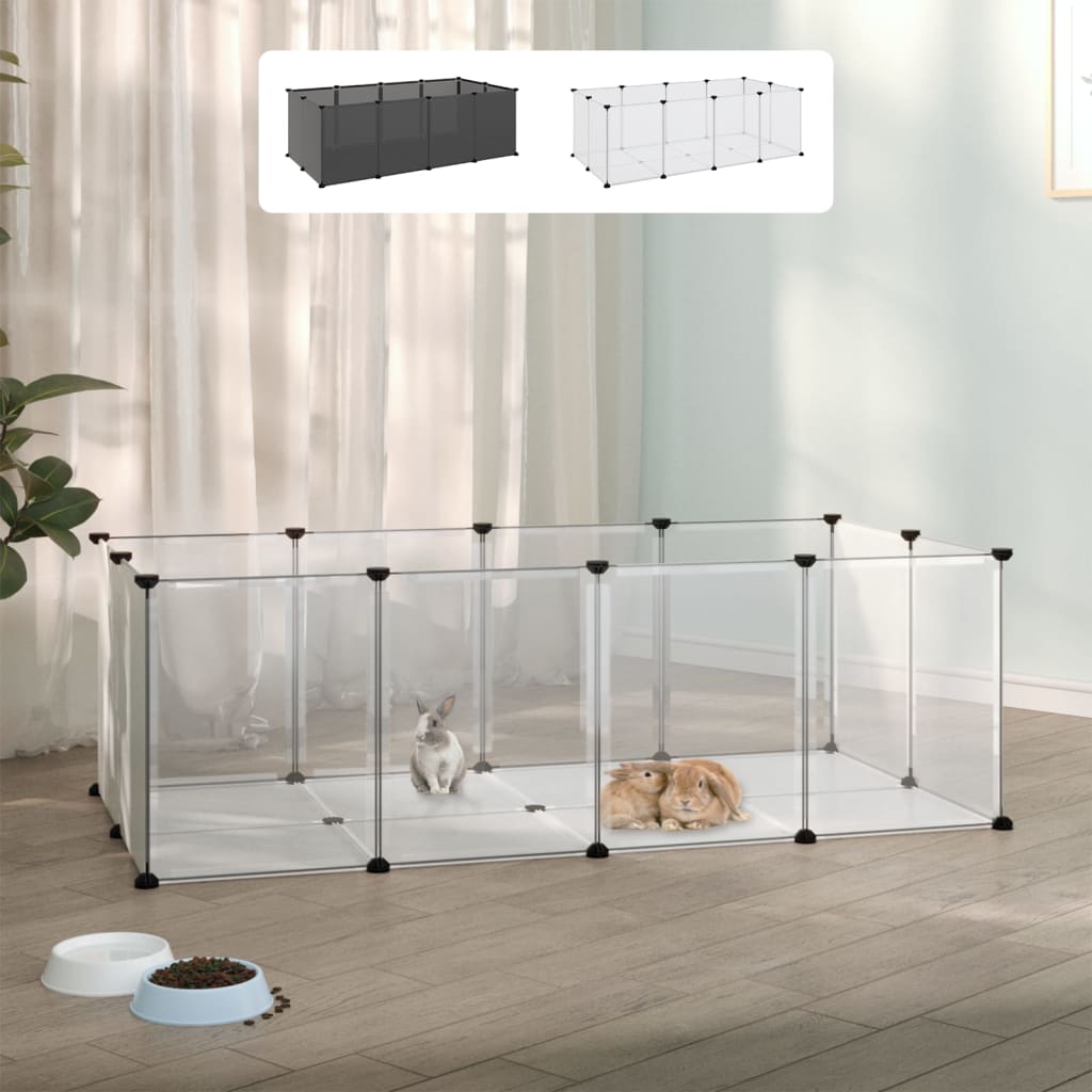 vidaXL Small Animal Cage DIY Small Animal House Rabbit Hutch PP and Steel